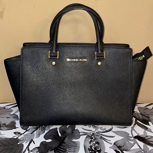 Michael Kors Selma Large Black Satchel